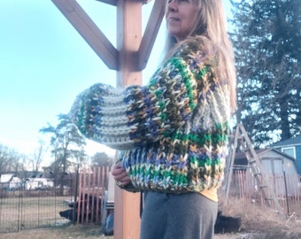 Hand Knit Bulky Sweater