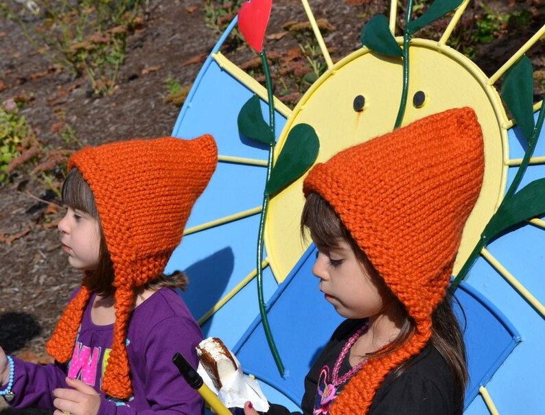Kids Hats, Elf Hat,Unisex Winter Hat,Childrens Hat,Girls Hat,Pixie Hat,Gnome Hat, BoysHobbit Hat image 3