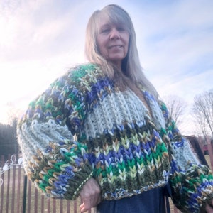 Hand Knit Bulky Sweater image 5