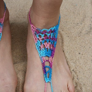 Barefoot Sandals,Hippie Foot Thongs, Bridal, Bridesmaids, Summer, Beach, Lace up Sandals, Festival,Stocking Stuffers image 5