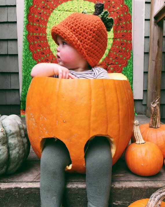 Uncinetto cappello di zucca zucca cappello bambino accessori | Etsy Italia