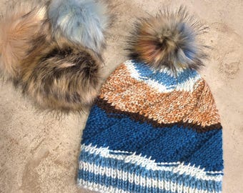 Chicken Hat, Warm knit hat, unisex, slouchy, beanie hats, Women's Hats, Snowboarding Hats, Handmade Gifts,