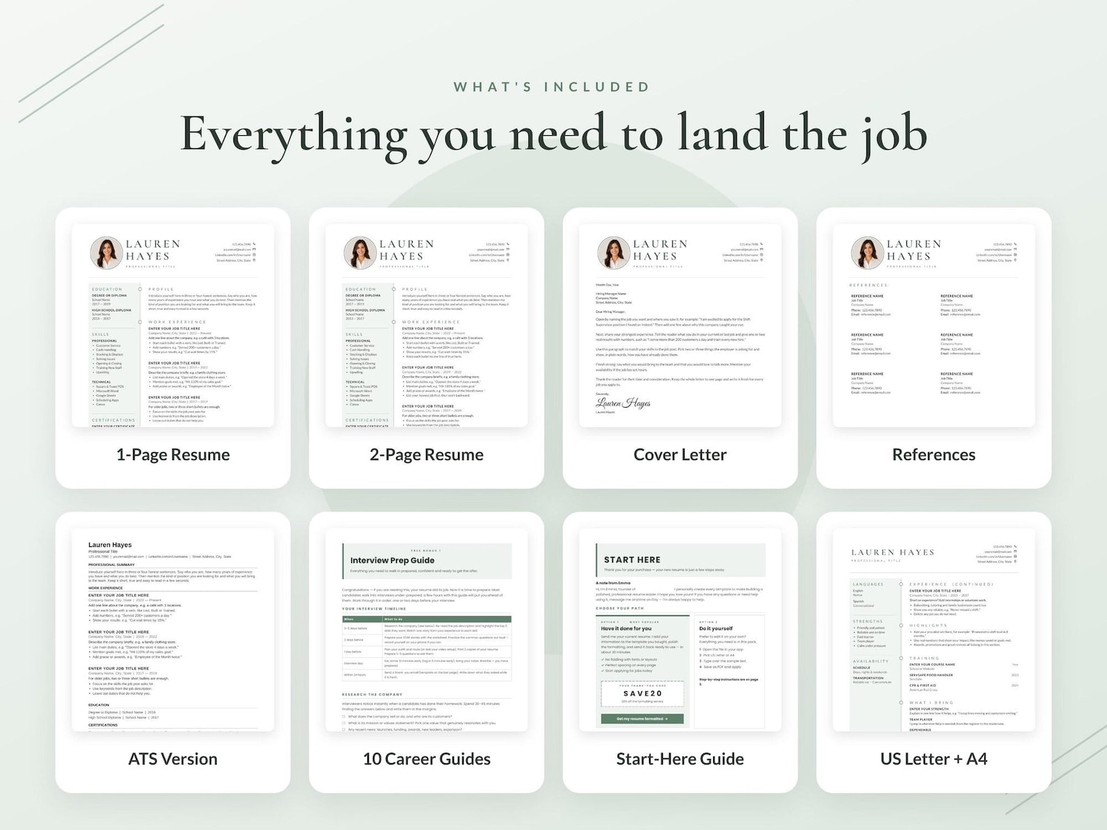 Client Service Cv Example Customer Service Resume Template With Photo | Cover Letter | Word ...