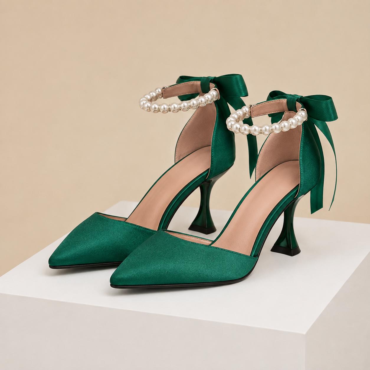 Emerald Green Womens Dress Shoes