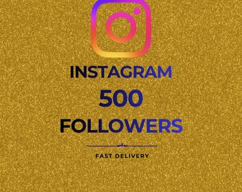 500 seguidores en Instagram / Servicio de crecimiento en redes sociales (digital)