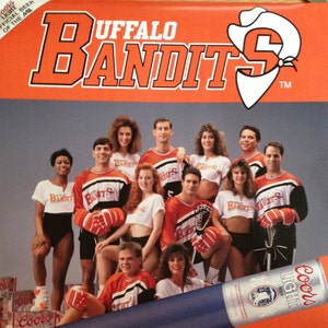 Vintage Lacrosse Sport Poster Büffel Banditen 1992