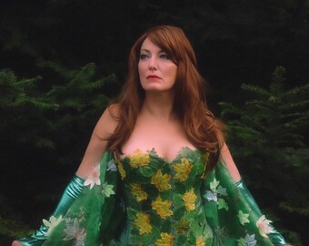 Poison Ivy Corset Etsy Poison Ivy Corset Etsy
