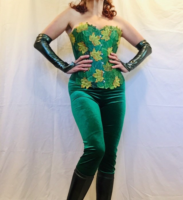 Green Velvet Leggings. Poison Ivy 