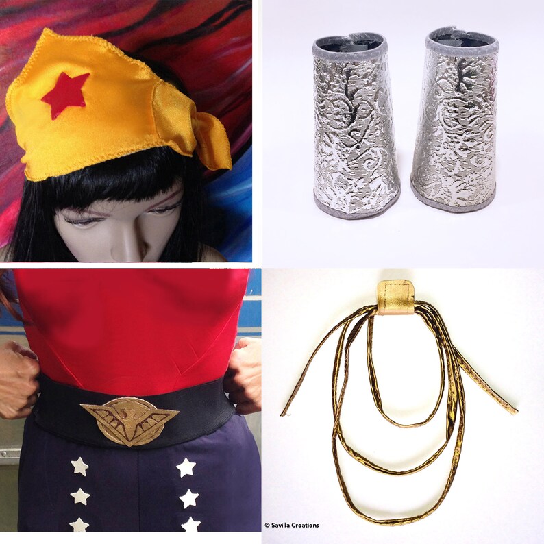 Bombshell Wonder Woman Costume Accessories Etsy