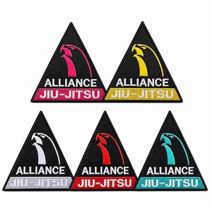 Brazilian Jiu Jitsu Patch Set, BJJ Embroidered Badge, Martial Arts Applique, Iron On Sew On Jacket Vest Backpack Decor