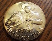 1960 Mexico General Villa on horse SILVER medal