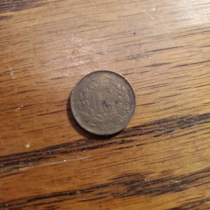 1857 Denmark 1/2 Skilling Rigsmont  INV