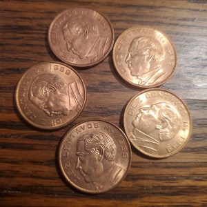 Mexico 10- Centavo Lot of 5  1959   *2dr