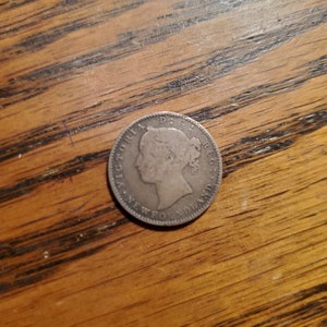1865 Newfoundland 10 Cent SILVER