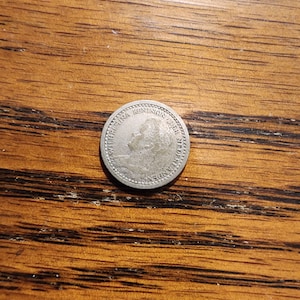1921 Netherlands 10 Cent  SILVER