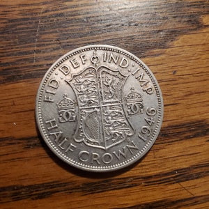 1946 Great Britain 1/2 Crown SILVER  XF  *inv