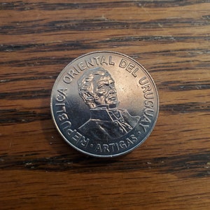 1989 Uruguay  500 Pesos  BU