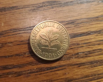 1991 D Germany 10 Pfennig  BU
