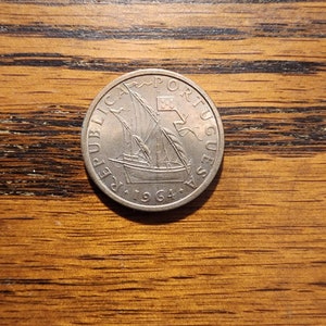 1964 Portugal 5 Escudo  UNC