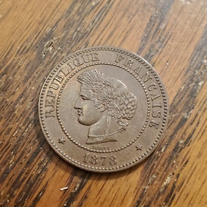 1878 A Francia 5 Centime XF