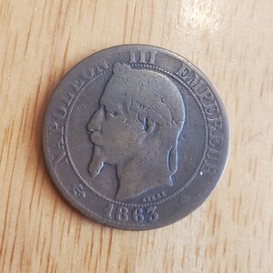 1863 BB Francia 5 Centime