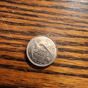 1957/60 Spain 5 Peseta  UNC