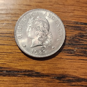 1941 Argentina 50 Centavo  UNC