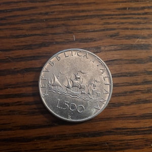 1966 Italy 500 Lire  SILVER  BU