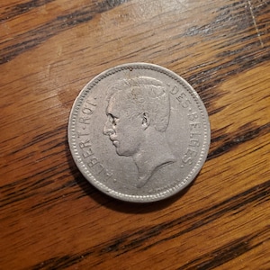 1934 Belgium 5 Franc