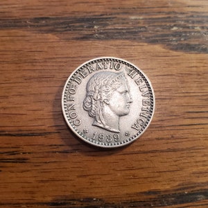 1939 Switzerland 20 Rappen  xf