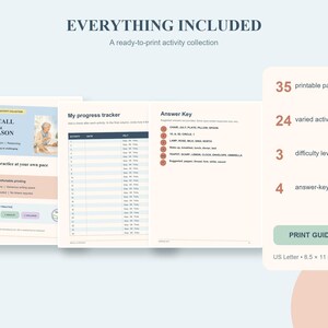 K&ouml;nnte beinhalten: Eine druckfertige Aktivit&auml;tensammlung mit dem Titel Recall & Reason, bestehend aus 35 druckbaren Seiten, 24 abwechslungsreichen Aktivit&auml;ten, 3 Schwierigkeitsstufen und 4 L&ouml;sungsseiten. Das Dokument enth&auml;lt einen Fortschrittstracker und eine Druckanleitung.