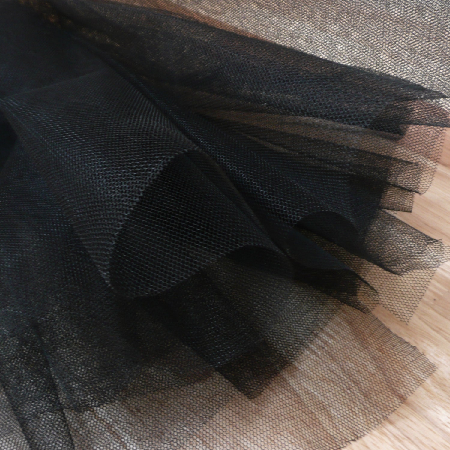Black Fine Tulle fabric 300cm wide sold by the metre net | Etsy