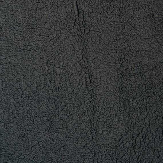 Dark Grey Coloured Luxury Sherpa Fleece Fabric Soft Cuddly Texture 150cm Wide Etsy Canada