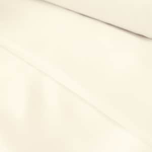 May include: A close-up of a smooth, off-white fabric with a subtle sheen. The fabric is folded in a diagonal pattern, creating soft, flowing lines.