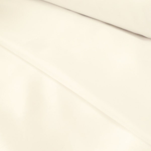 Tissu Doublure Ivoire, crème pâle, blanc cassé antistatique 150cm de large - Vendu au mètre (F2)