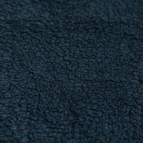 Navy Blue Coloured Luxury Sherpa Fleece Fabric Soft Cuddly - Etsy