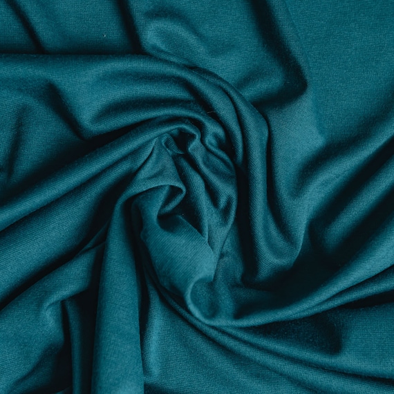 Teal jersey fabric sale