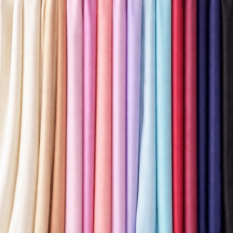 Lilac Pastel Lining Fabric – Anti Static Dress Lining Material, Purple Polyester Lining, 150cm Wide, Sold by the Metre image 2
