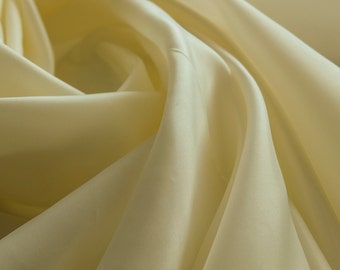 Deep intense cream coloured anti static Lining Fabric 150cm wide -  Sold by the metre (G3)