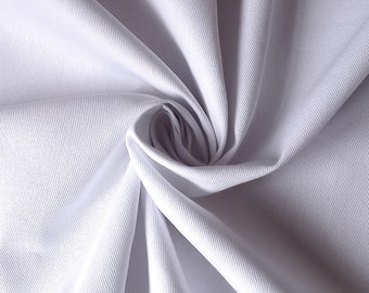 White Twill Fabric 100% Cotton – 150cm Wide