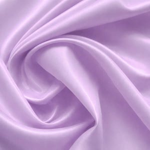 Lilac Pastel Lining Fabric – Anti Static Dress Lining Material, Purple Polyester Lining, 150cm Wide, Sold by the Metre image 1