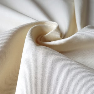 Cream Twill Fabric 100% Cotton – 150cm Wide