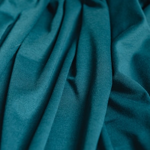 Teal Ponti Roma Jersey Fabric 4 Way Stretch Heavy Jersey Fabric Etsy