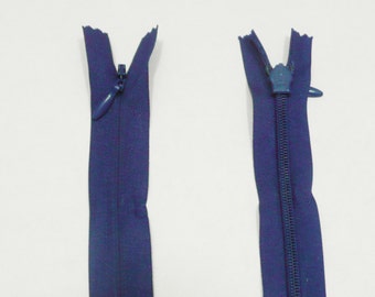 Royal Cobalt Blue OPTI Invisible Concealed Zip 55cm 22 Inch Long (Equivalent to YKK) (K3)