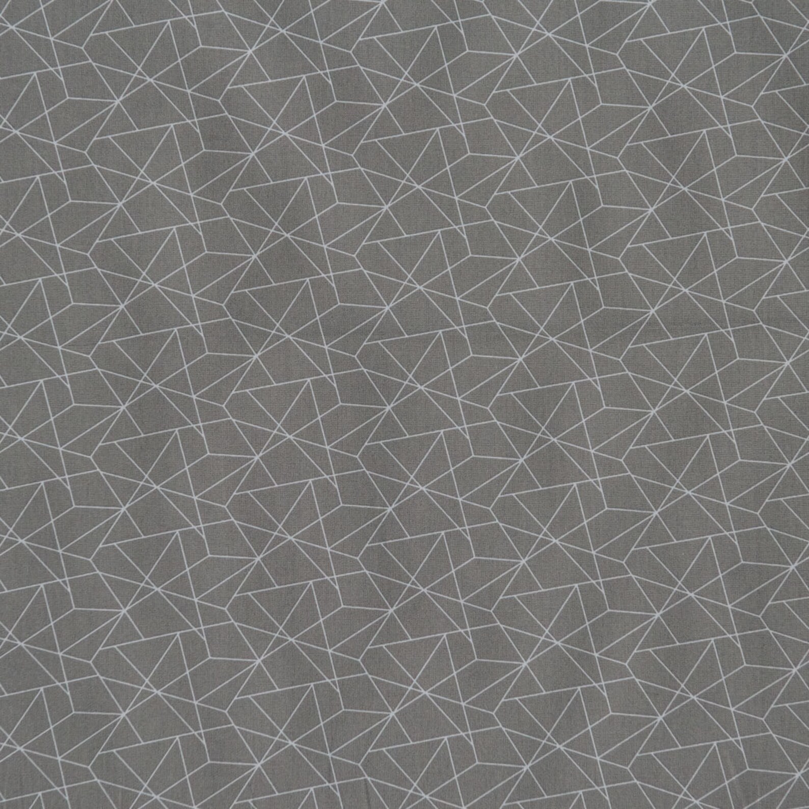 Grey &amp; White Geometric Origami Print on 100% Cotton Woven | Etsy