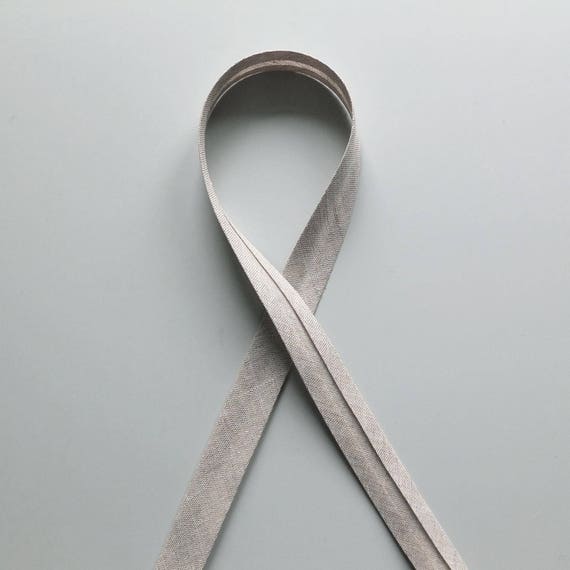 Mink Cotton Fabiric Folded Trim Linen Bias Binding 18mm