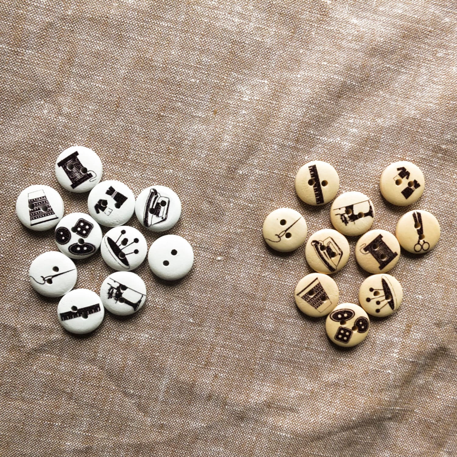 10 sewing theme novelty buttons with two holes 15mm wide Etsy