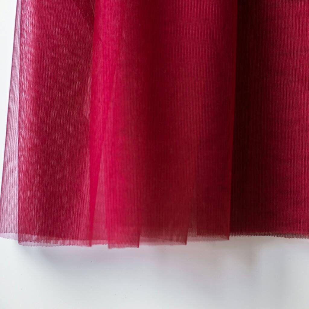 burgundy red tulle fabric 3m wide