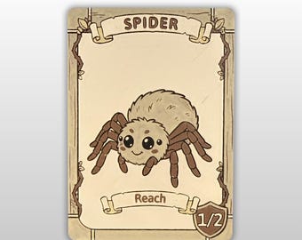 Magic the Gathering Spider Token 1/2