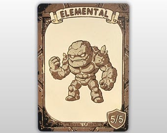 Magic the Gathering Elemental Token 5/5